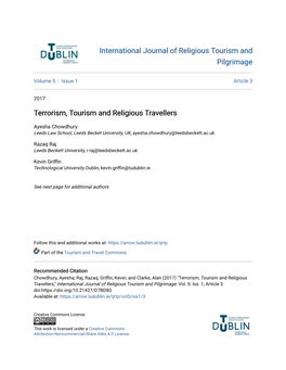 Terrorism, Tourism and Religious Travellers