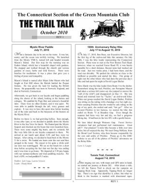 THE TRAIL TALK October 2010 REV 1