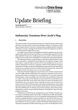 Indonesia: Tensions Over Aceh's Flag