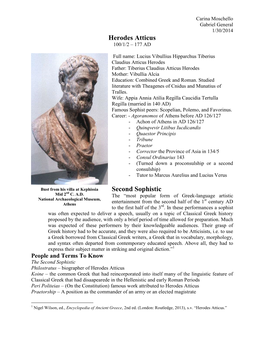Herodes Atticus 100/1/2 – 177 AD