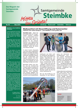 Das Magazin Der SG Steimbke