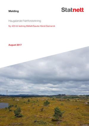 0-Melding Ny 420 Kv-Ledning Haugalandet Nettforsterkning