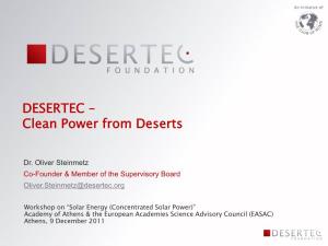 DESERTEC Presentation