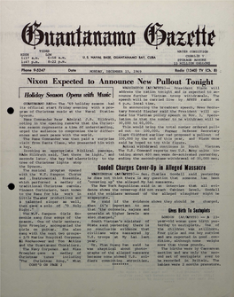 Nixon Expected to Anno Unce New Pullout Tonight Charges Cover-Iup
