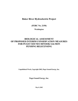 Baker River Hydroelectric Project