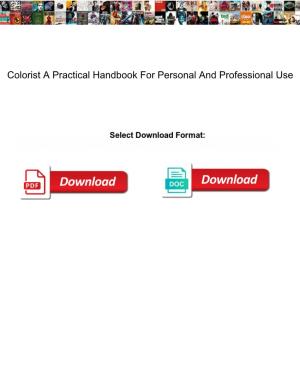 Colorist a Practical Handbook for Personal and Professional Use
