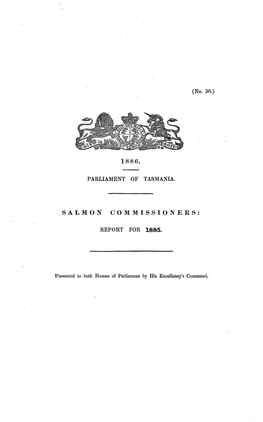 Salmon Commissioners: Report for 1885