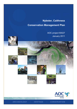 Nybster, Caithness Conservation Management Plan