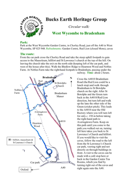 Walk4 Wycombe to Bradenham