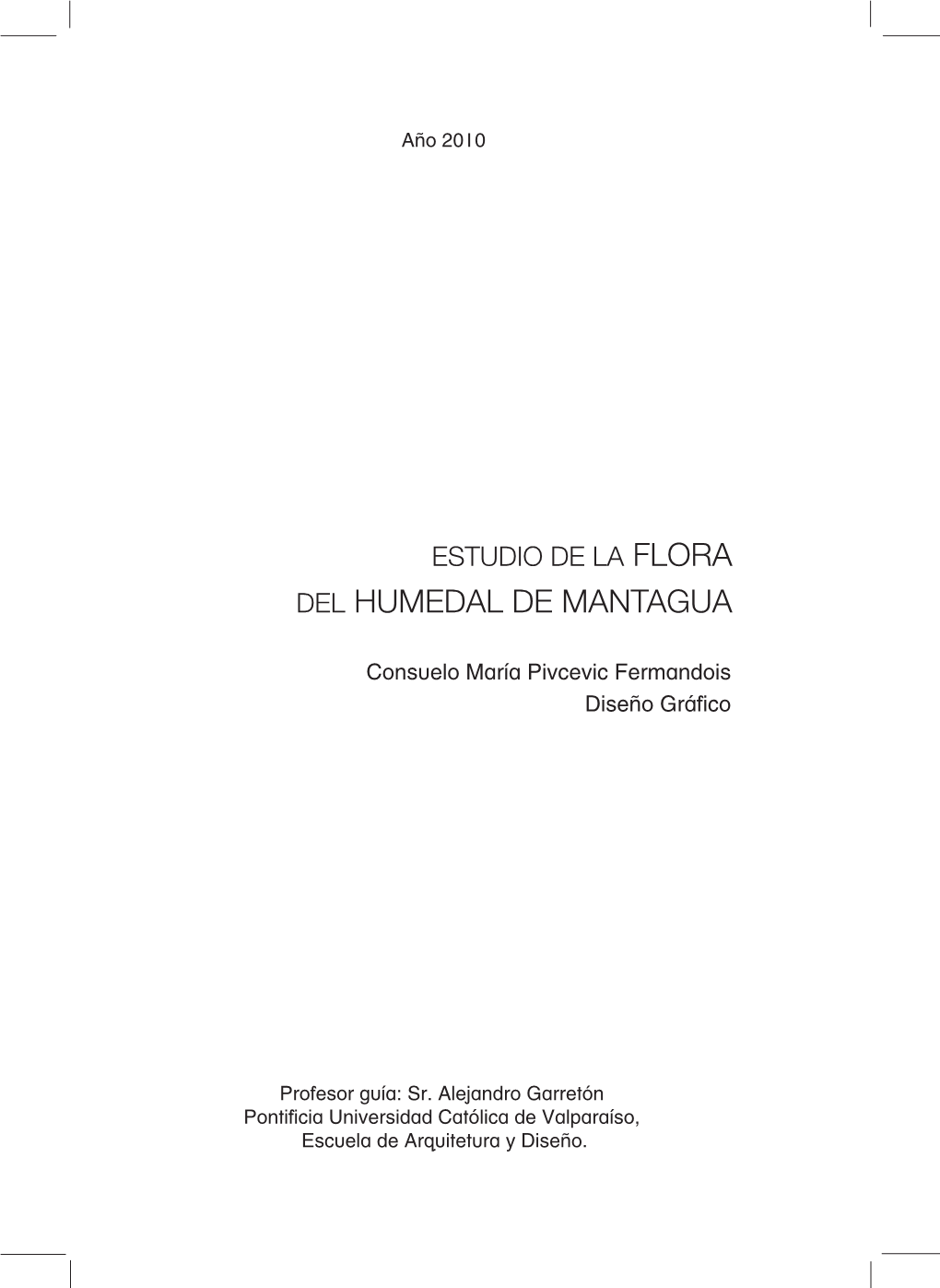 Estudio De La Flora Del Humedal De Mantagua