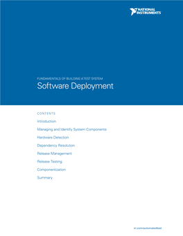 Software Deployment