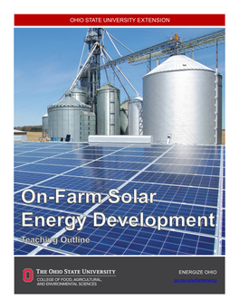 On-Farm Solar Energy Development Curriculum