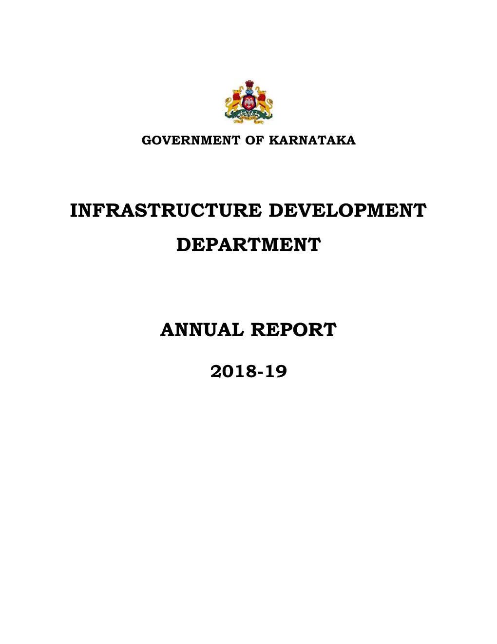 Infrastructure Development Department Annual Report