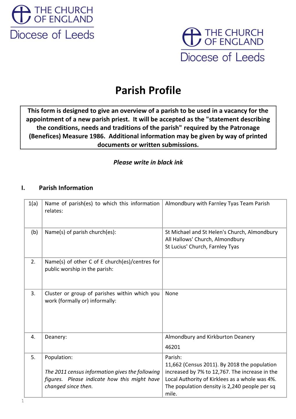 Parish Profile