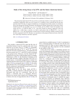 Study of the Strong Decays of Φ(2170) and the Future Charm-Tau Factory