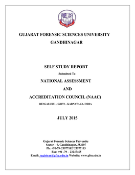 Gujarat Forensic Sciences University Gandhinagar