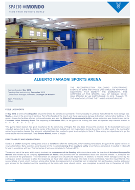 Alberto Faraoni Sports Arena