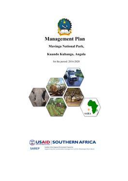 Mavinga Management Plan Rev 8 July 2016.Pdf