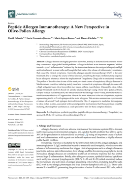 Peptide Allergen Immunotherapy: a New Perspective in Olive-Pollen Allergy