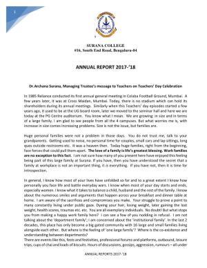 Annual Report 2017-'18