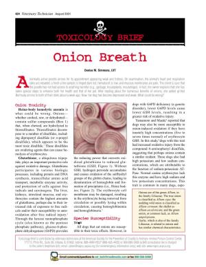 Onion Breath
