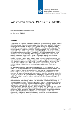 Winschoten 19-11-2017 Events