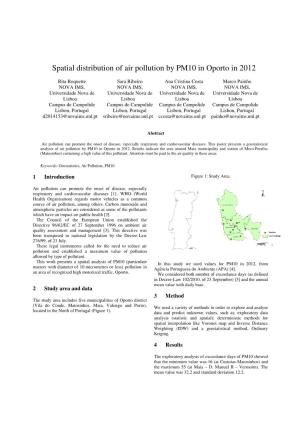 Spatial Distribution of Air Pollu Al Distribution of Air Pollution by PM10