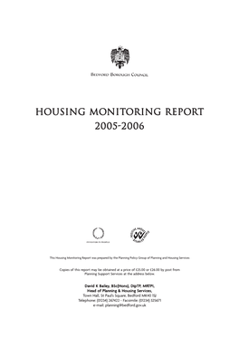 Housing Monitoring Report 2005-2006