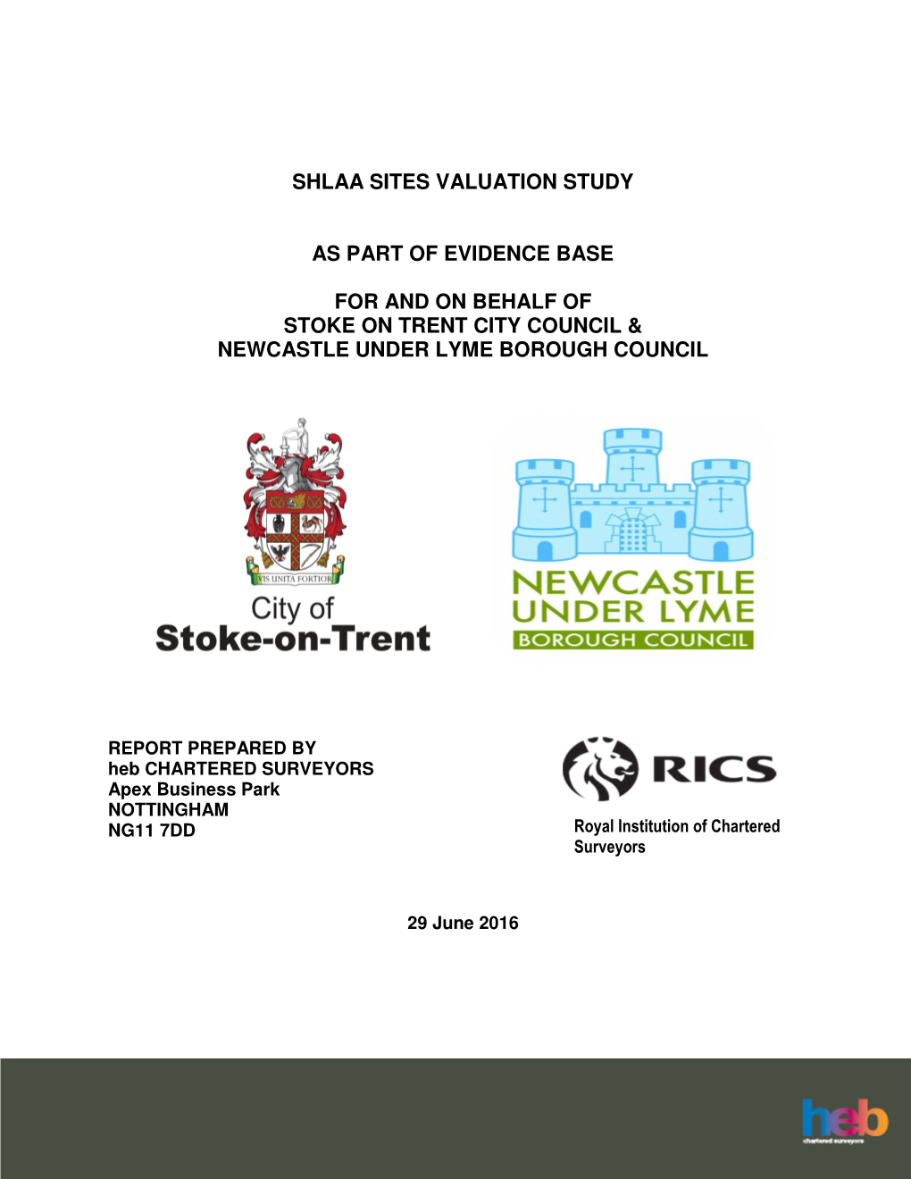 Shlaa Sites Valuation Study As Part of Evidence Base