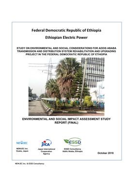 Federal Democratic Republic of Ethiopia Ethiopian Electric Power