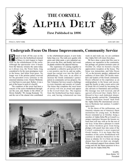 THE CORNELL ALPHA DELT First Published in 1896