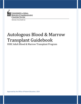 Autologous Blood & Marrow Transplant Guidebook