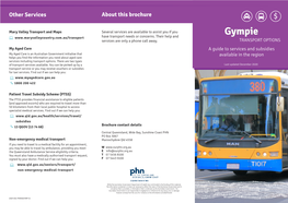 Gympie Transport Options Brochure