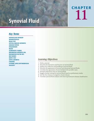 Synovial Fluidfluid 11