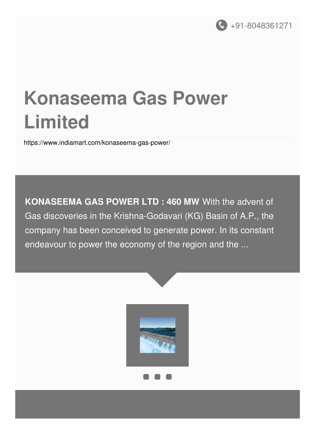 Konaseema Gas Power Limited