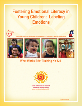 Emotional Literacy in Young Children: Labeling Emotions