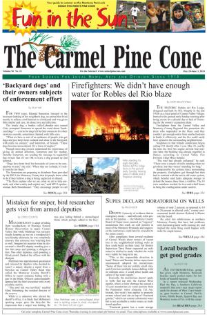 Carmel Pine Cone, May 28, 2010