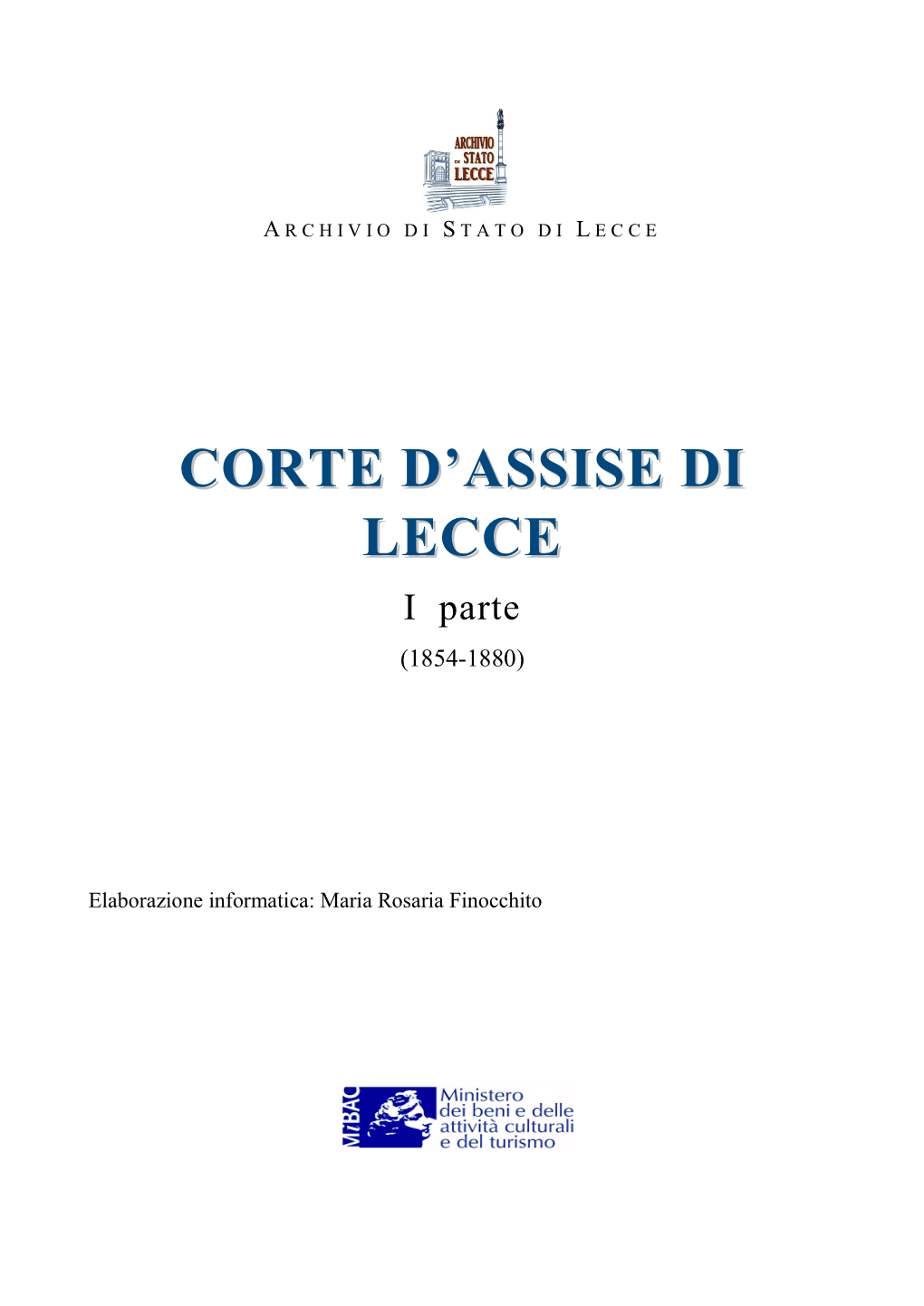 Corte D'assise Di Lecce