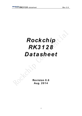 Rockchip RK3128 Datasheet