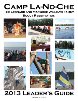 Camp La-No-Che the Leonard and Marjorie Williams Family Scout Reservation