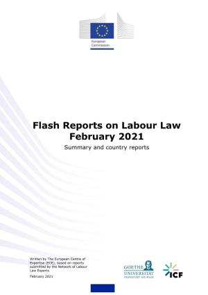 Flash Reports on Labour Law February 2021 Summary and Country Reports