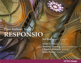 Peter-Anthony Togni RESPONSIO Jeff Reilly BASS CLARINET