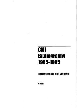 Bibliographv 1965-1995