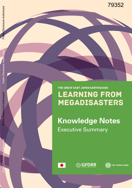 Learning from Megadisasters: Knowledge Notes