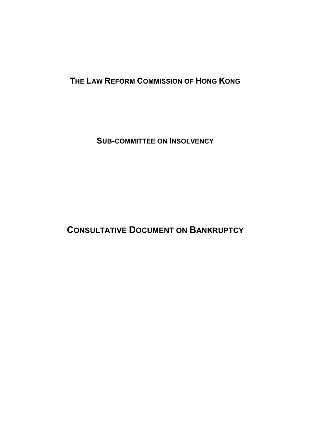 Sub-Committee on Insolvency