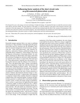 Influencing Factor Analysis of the Short Circuit Ratio on Grid-Connected Photovoltaic Systems 685