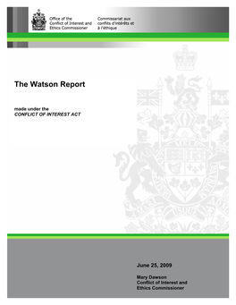 The Watson Report