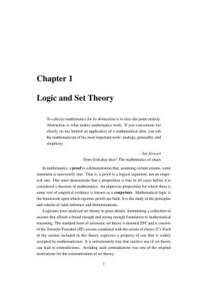Chapter 1 Logic and Set Theory