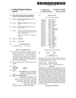 (12) United States Patent (10) Patent No.: US 8,911,773 B2 Kimball (45) Date of Patent: *Dec