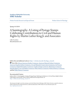 A Sumitography: a Listing of Postage Stamps Celebrating Contributions to Civil and Human Rights by Martin Luther King Jr. and Associates Lillie R
